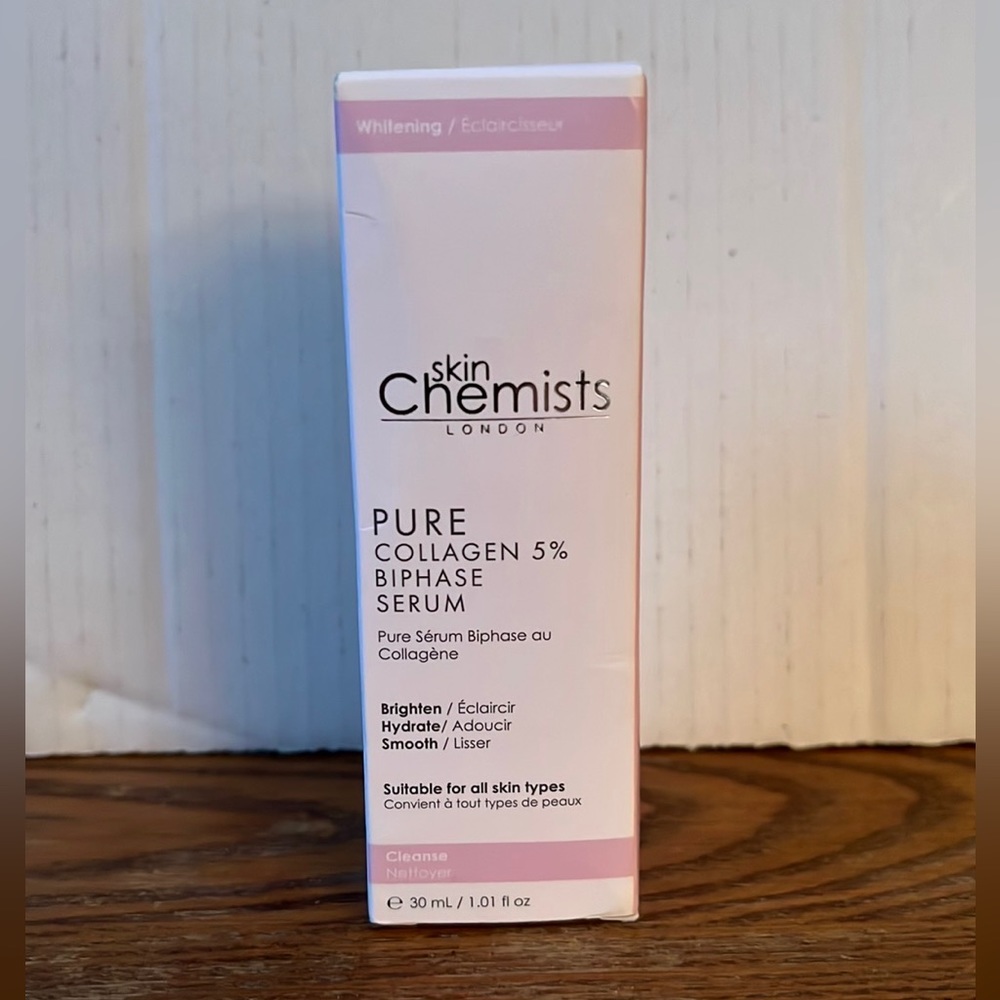 Skin Chemists pure collagen, 5% Biphase serum 1.01 Fl. Oz.